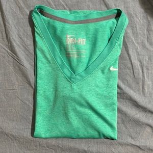 Nike Dry-Fit Green/Turquoise Athletic T-Shirt